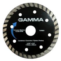 Disco de Corte Diamantado Turbo 110mm x 20mm G19575AC GAMMA Disco de Corte Diamantado Turbo 110mm x 20mm G19575AC GAMMA