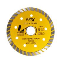 Disco de Corte Diamantado Turbo 110mm x 22,2 2618 Lotus Disco de Corte Diamantado Turbo 110mm x 22,2 2618 Lotus