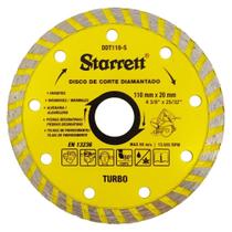 Disco De Corte Diamantado Turbo 110X20Mm 13900Rpm - Starrett