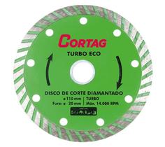 Disco de Corte Diamantado Turbo Eco 110mm - Cortag Disco de Corte Diamantado Turbo Eco 110mm - Cortag