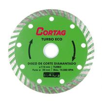Disco De Corte Diamantado Turbo Eco 110mm Cortag. Disco De Corte Diamantado Turbo Eco 110mm Cortag.