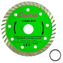 Disco De Corte Diamantado Turbo Eco Verde 110 mm x 20 mm - Cortag