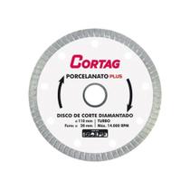 Disco de Corte Diamantado Turbo Porcelanato Plus - Cortag