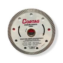 Disco de Corte Diamantado Turbo Porcelanato Ultra Fino 110mm - CORTAG
