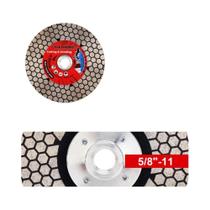 Disco De Corte Diamante De 115mm/125mm Para Azulejos E Porcelanato Com Lâmina De Moagem E Flange