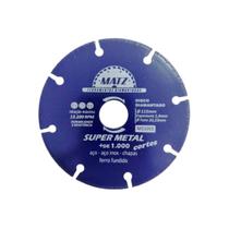 Disco De Corte Esmerilhadeira P/ Aço 115mm x 22,23mm Matz
