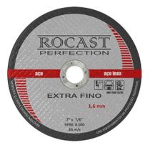 Disco De Corte Extra Fino 4.1/2 X 1,2 X 7/8 Rocast 25 Un. Disco De Corte Extra Fino 4.1/2 X 1,2 X 7/8 Rocast 25 Un.