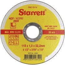 Disco De Corte Extra Fino Starrett 4.1/2 X 1mm Dac115-14