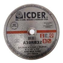 Disco de Corte Ferro 115mm 4.1/2" 3,2mm Icder