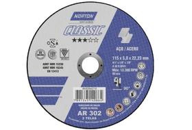 Disco de Corte Ferro / Inox AR302 4.1/2 x 7/8 x 3/64 - 115 x 22,2 x 1. 66252849486 NORTON Disco de Corte Ferro / Inox AR302 4.1/2 x 7/8 x 3/64 - 115 x 22,2 x 1. 66252849486 NORTON