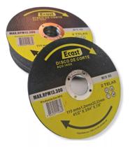 Disco de Corte Fino Aço Inox 4.1/2 Ecast 10 peças Disco de Corte Fino Aço Inox 4.1/2 Ecast 10 peças
