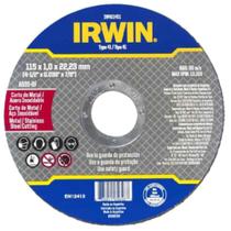 Disco de Corte Fino Metal Inox 4.1/2x1,0mmx7/8 - IW401451 - IRWIN