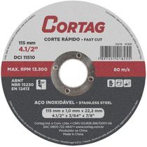 DISCO DE CORTE INOX 115 mm x 1,0 mm x 22,22 mm Cortag