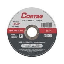 Disco de Corte Inox 115mmx1,0mmx22,22mm Cód. 61825 Cortag