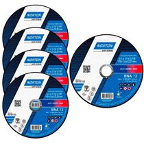 Disco de Corte Inox 4.1/2 Pol x 1,66MM Kit Com 5 Unidades BNA 12 NORTON