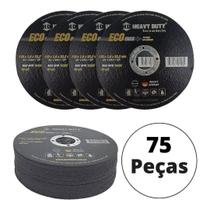 Disco De Corte Inox 4.1/2 x 1,0 mm - Kit Caixa Com 75 Peças