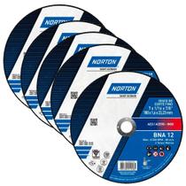Disco de Corte Inox 7 Pol x 1,6 MM com Furo de 7/8 BNA 12 com 5 Peças NORTON Disco de Corte Inox 7 Pol x 1,6 MM com Furo de 7/8 BNA 12 com 5 Peças NORTON