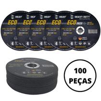 Disco De Corte Inox 7 X 1,6mm - Kit Caixa Com 100 Peças - Heavy Duty