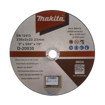 Disco de Corte Makita 9 Polegadas 230 mm x 2 Inox D-20030-10 Disco de Corte Makita 9 Polegadas 230 mm x 2 Inox D-20030-10