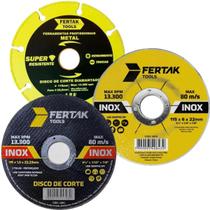 Disco De Corte Metal Diamantado + Corte Metal + Desbaste