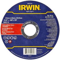 Disco De Corte Metal/inox 4 1/2'' 115mm Iw3211510 Irwin