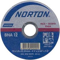 Disco de Corte Norton 4.1/2P BNA 115X1,0X22,23mm Azul Embalagem com 25 Unidades