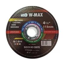 Disco De Corte P/aço Aço Inox 115mm 4 1/2 Wmax Wurth