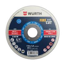 Disco de Corte para Aço Fire Cut Aço 115 x 1,0 x 22,23mm Embalagem com 25 Unidades Wurth 0669115311 Kit Disco de Corte para Aço Fire Cut Aço 115 x 1,0 x 22,23mm Embalagem com 25 Unidades Wurth 0669115311 Kit