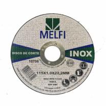 Disco De Corte Para Aço Inox 115X1,0X22,2Mm 10 unidades - Melfi