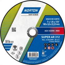 Disco De Corte Para Ferro Norton 07 X 1/8 X 7/8 312 Disco De Corte Para Ferro Norton 07 X 1/8 X 7/8 312