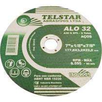 Disco De Corte Para Ferro Telstar 07 X 1/8 X 7/8 2 Telas 301210 - Kit C/10 Disco De Corte Para Ferro Telstar 07 X 1/8 X 7/8 2 Telas 301210 - Kit C/10
