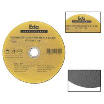 Disco De Corte Para Inox 180x1,6x22mm Esmerilhadeira