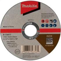 Disco De Corte Para Inox Makita 4.1/2X3/64X7/8 Fino D-72017-10 Disco De Corte Para Inox Makita 4.1/2X3/64X7/8 Fino D-72017-10