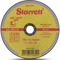 Disco De Corte Para Inox Starrett 7 X 1,6Mm X 7/8 Dac180-24 - Kit C/12