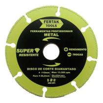 Disco De Corte Para Metais 115x22mm Diamantado - Fertak Tools