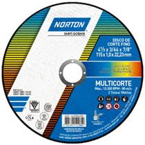 Disco de corte para multi materiais 4.1/2 x 3.64 x 7/8" - Multicorte
