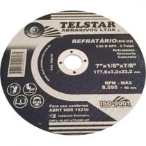 Disco De Corte Para Refratario Telstar 7 X 1/8 X 7/8 2 Telas 302210 - Kit C/10