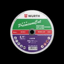 Disco de Corte Premium Cut para Aço 230 x 1.8 x 22mm Embalagem com 10 Unidades Wurth 0664230322 Kit Disco de Corte Premium Cut para Aço 230 x 1.8 x 22mm Embalagem com 10 Unidades Wurth 0664230322 Kit