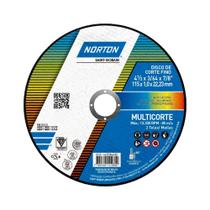 Disco De Corte Rápido Tipo 41 Multicorte 115x1,0x22,23 Norton Disco De Corte Rápido Tipo 41 Multicorte 115x1,0x22,23 Norton