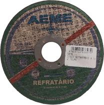Disco de Corte Refratário Aeme 4.1/2 x 1/8 x 7/8 DCR 522 * 5876