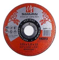 Disco de corte samurai premium 115 x 1,0 x 22 embalagem com 50 un