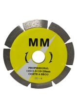 Disco De Corte Segmentado Amarelo 110 mm MM -1500.0040 Disco De Corte Segmentado Amarelo 110 mm MM -1500.0040