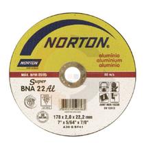 Disco de corte Super Alumínio 7 pol. x 2.0mm BNA 22 Norton