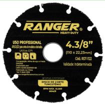 Disco de Corte Tungstênio 110X22,23mm (4.3/8"X7/8" ) RDT-1122 Ranger