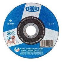 Disco de Corte Tyrolit Basic para Aço Inox 115x1.0x22mm