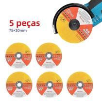 Disco De Corte Ultra Fino De Resina De 75mm 5 Peças Para Esmerilhadeira Cortando Madeira Aço Pedra Disco De Corte Ultra Fino De Resina De 75mm 5 Peças Para Esmerilhadeira Cortando Madeira Aço Pedra