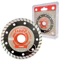 Disco de Corte Uzzy Diamantado Turbo para Porcelanato 110 8 22 mm Preto