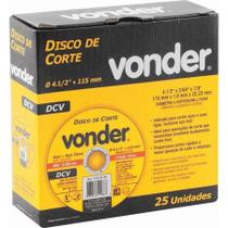 Disco de Corte Vdr02 115,0 X 1,0 X 22,23mm - Vonder