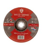 Disco De Desbaste 7" 180x6,3x22mm Eco Grind SC Weld - Unica Unico