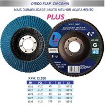 Disco de desbaste/acabamento flap-disc cônico 4.1/2 Pol grão 40 LOTUS